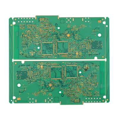 Half Plating Vias HDI Printed Circuit Board Motherboard White PCB 0.4mm